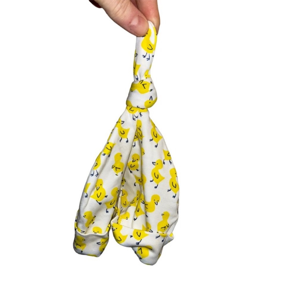 Roberta Roller Rabbit Yellow Duck Print Kids Hat - Picture 2 of 5
